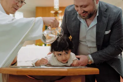 A christening celebration